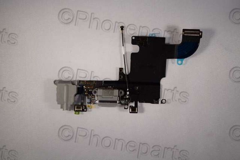 Cable Flex Conector Carga Gris Apple iPhone 6s con Micro Jack Audio