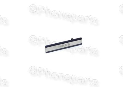 Tapa Conector Carga, Tarjeta SIM Sony Xperia Z2 D6502, D6503, D6543, L50w Negro 100% original