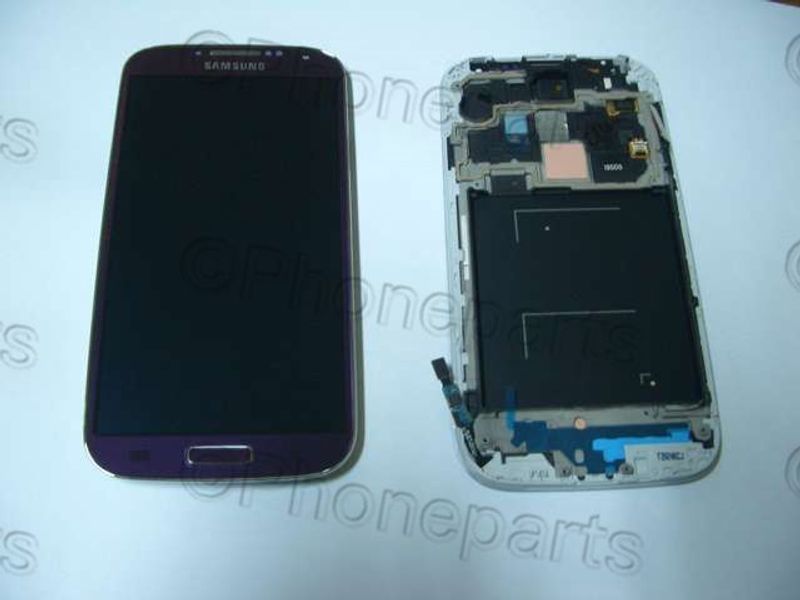 Pantalla Completa Samsung I9505 Lila con Marco 100%
