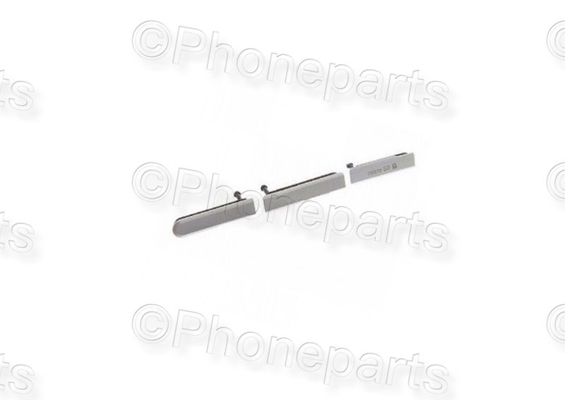 Juego de Tapa Sony Xperia Z1c Compact D5503 M51w Blanca (Carga, SIM y Tarjeta Me