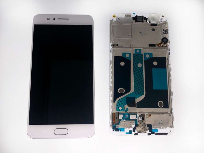 Pantalla Completa OnePlus5 Blanco con Marco