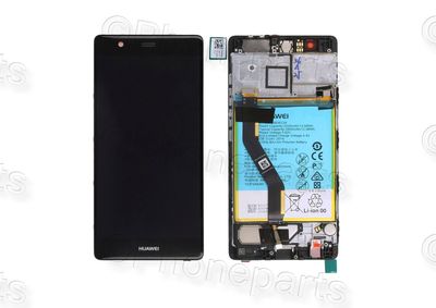 Pantalla Completa + Batería Huawei P9 Plus Negro con Marco