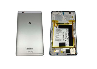 Carcasa Trasera Tapa Batería + Batería Huawei MediaPad M3 8.4 4G (Harman / Kardon) BEETHOVEN-DL09A BTV-DL09 Plata