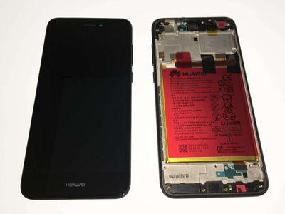 Pantalla Completa + Batería Huawei P8 Lite 2017 Negro con Marco