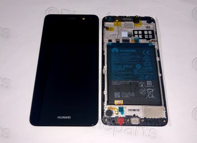 Pantalla Completa + Batería Huawei Y6 2017, Y5 2017 Negro con Marco
