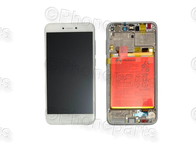 Pantalla Completa + Batería Huawei P8 Lite 2017 Blanco con Marco