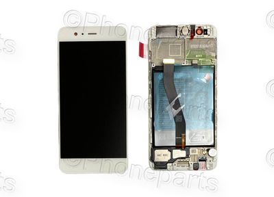 Pantalla Completa + Batería Huawei P10 Blanco Plata con Marco