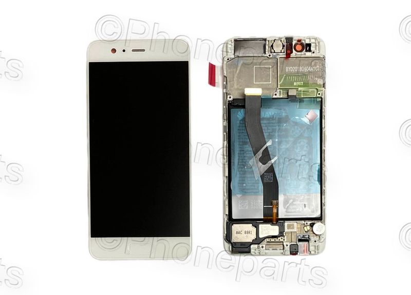 Pantalla Completa + Batería Huawei P10 Blanco Plata con Marco