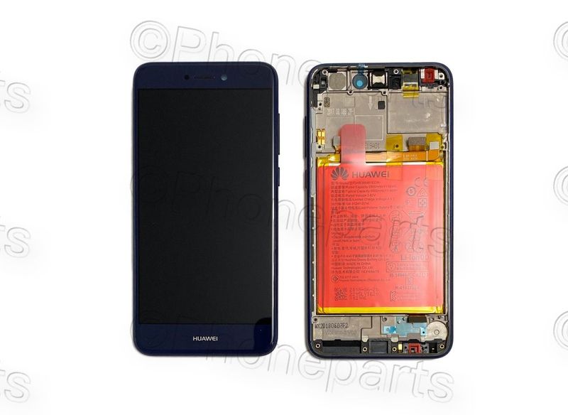 Pantalla Completa + Batería Huawei P8 Lite 2017 Azul con Marco