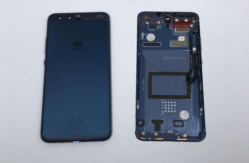 Carcasa Trasera Tapa Batería con Lente de Cámara y Flex Boton Encendido y Volumen Huawei P10 Azul