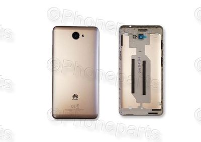 Carcasa Trasera Tapa Batería con Lente de Cámara y Flash Huawei Y7 TRT-L21 Dorado