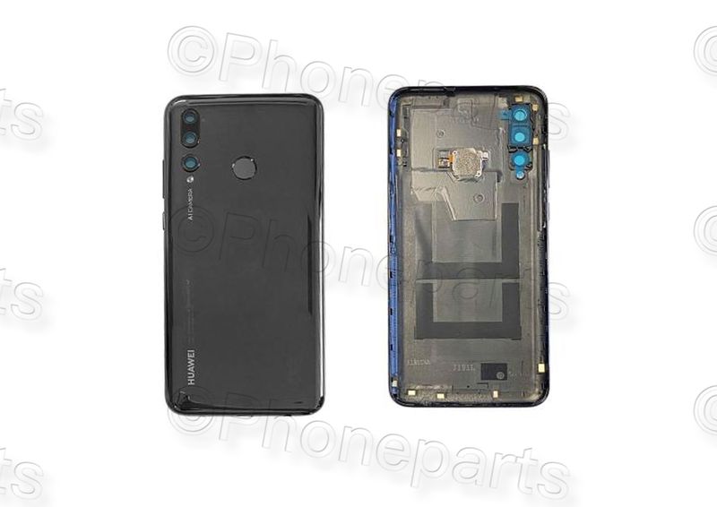 Carcasa Trasera Tapa Batería Huawei Mate10 Lite RNE-L01 / RNE-L21 con Lente de Cámara y Huella Negro