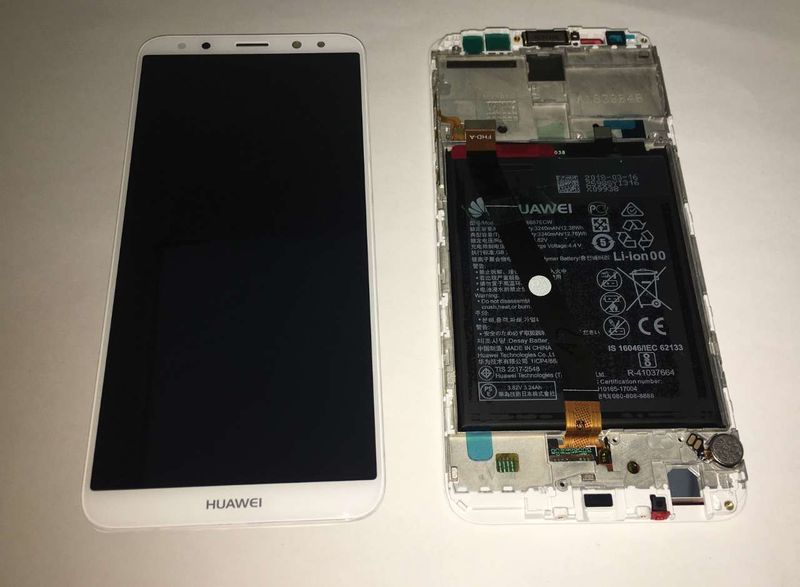 Pantalla Completa + Batería Huawei Mate10 Lite Blanco con Marco