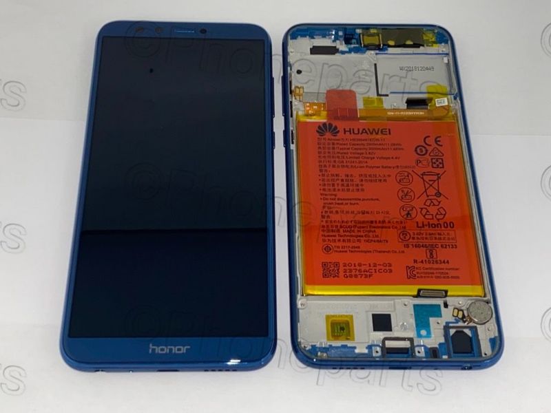 Pantalla Completa + Batería Huawei Honor9 Lite Azul con Marco