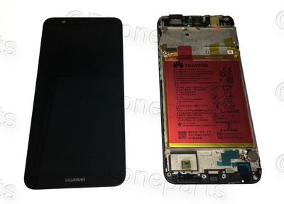 Pantalla Completa + Batería Huawei PSmart Negro Con Marco SVJ