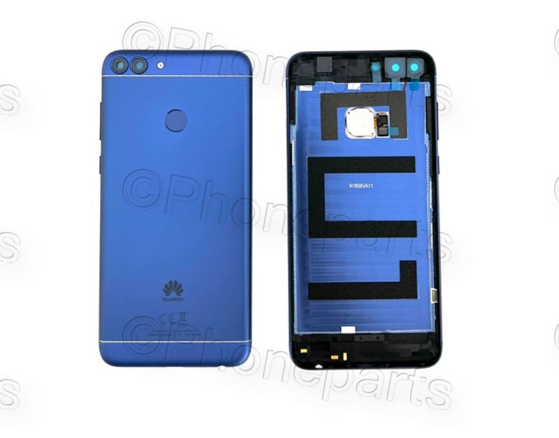 Carcasa Trasera Tapa Bateria Huawei P Smart Azul FIG-LX1 con Sensor Huella