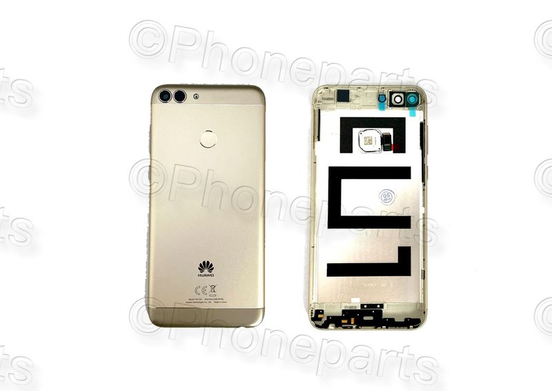 Carcasa Trasera Tapa Bateria Huawei P Smart Dorada FIG-LX1 con Sensor Huella