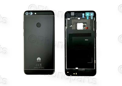 Carcasa Trasera Tapa Bateria Huawei P Smart Negra FIG-LX1 con Sensor Huella