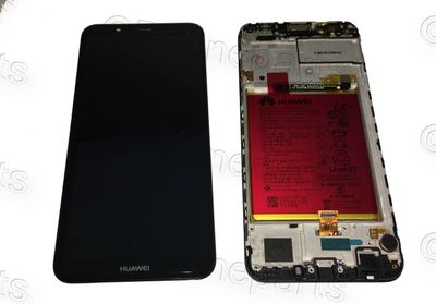 Pantalla Completa + Batería Huawei Y7 2018 Negro con Marco