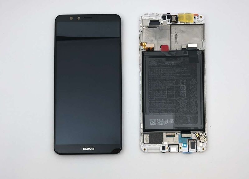 Pantalla Completa + Batería Huawei Y9 2018 Negro con Marco