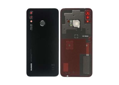Tapa Batería Original Huawei P20 Lite / Nova 3E Negra con Lente de Cámara Sensor Huella Original (VNT)