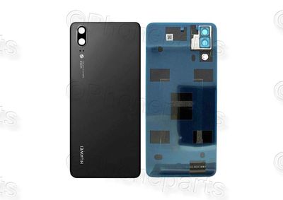 Tapa Batería Original Huawei P20 con Lente de Cámara y Flash Negro (WKV)