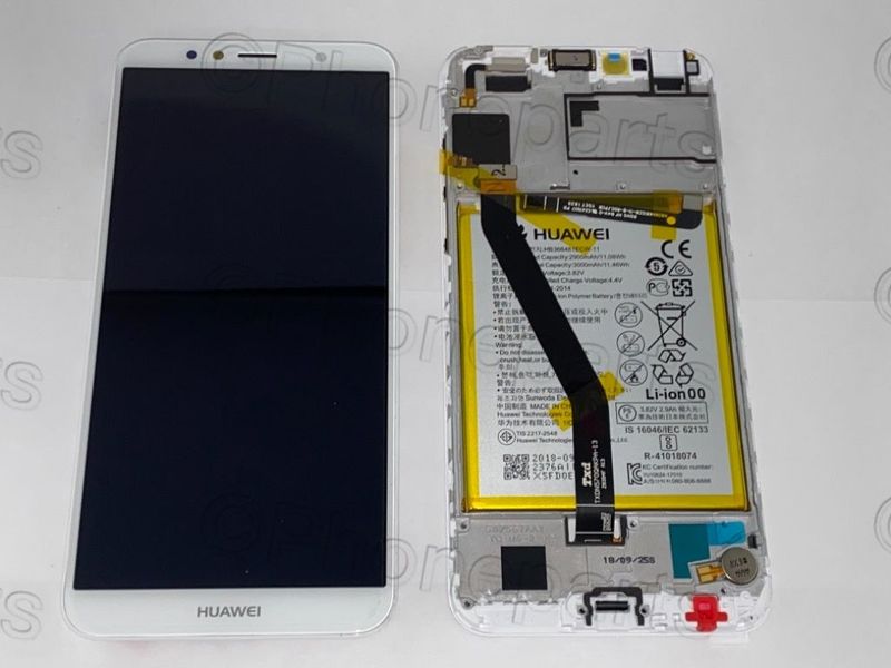 Pantalla Completa + Batería Huawei Y6 2018 Blanco con Marco