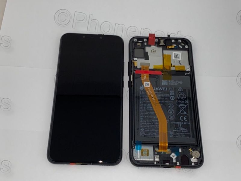 Pantalla Completa Huawei PSmart Plus + Negro con Marco