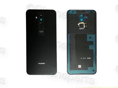 Tapa Batería Original Huawei Mate20 Lite Negro con Lente de Cámara, Flash y Sensor Huella