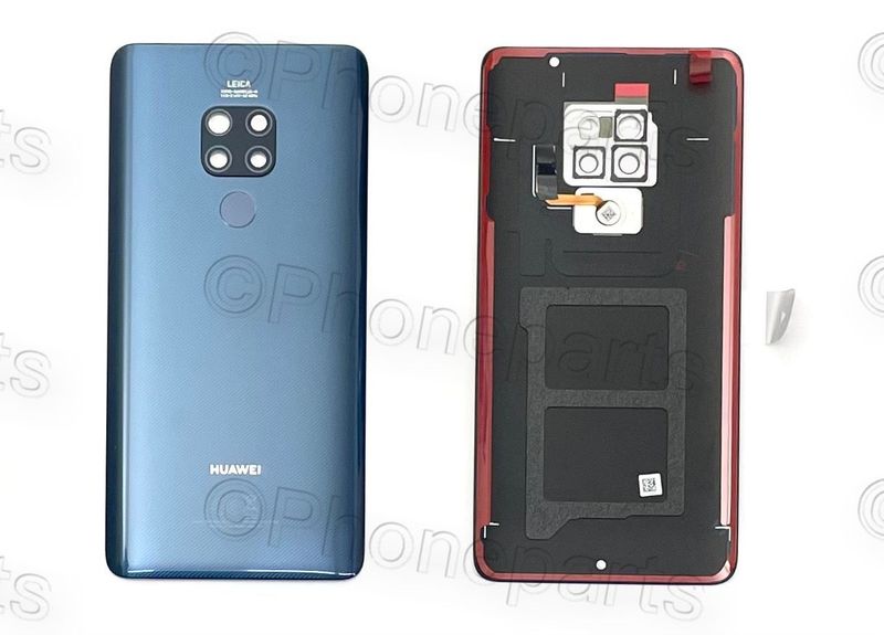 Tapa Batería Huawei Mate20 con Lente de Cámara Sensor Huella Azul