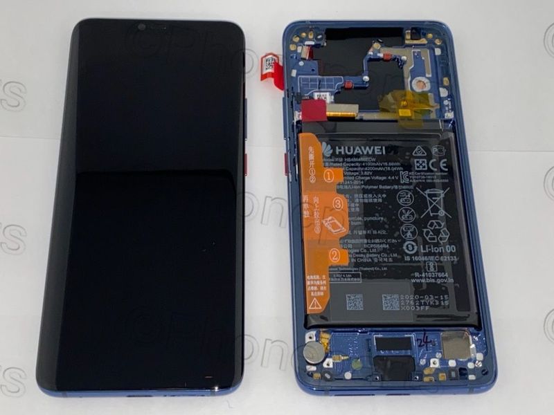 Pantalla Completa + Batería Huawei Mate20 PRO Azul con Marco