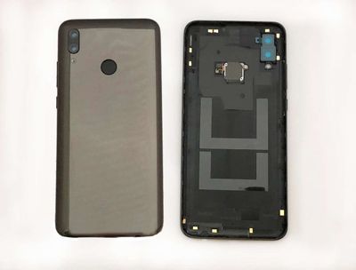 Carcasa Trasera Tapa Bateria Huawei PSmart 2019 POT-LX1Negro con Sensor Huella