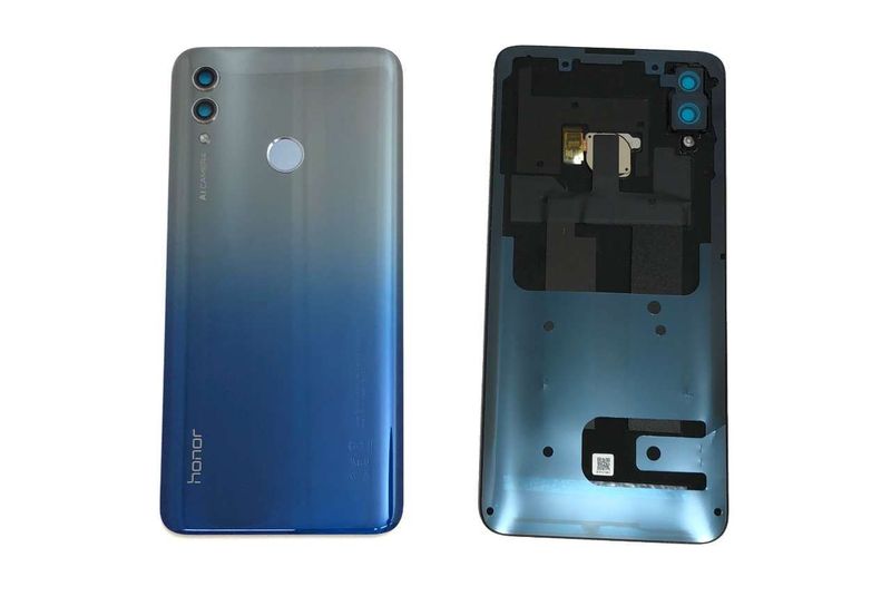 Tapa Batería Huawei Honor10 Lite con Flex Huella, Lente de Cámara y Flash Azul Cielo
