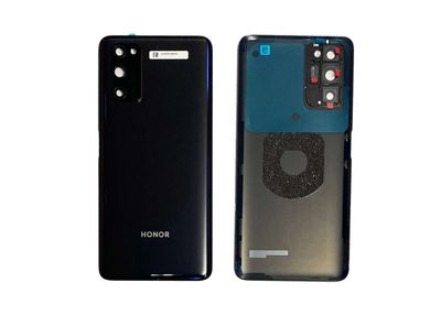 Carcasa Trasera Tapa Batería Original con Lente de Cámara y Sensor Huella Huawei Honor View20 Negro
