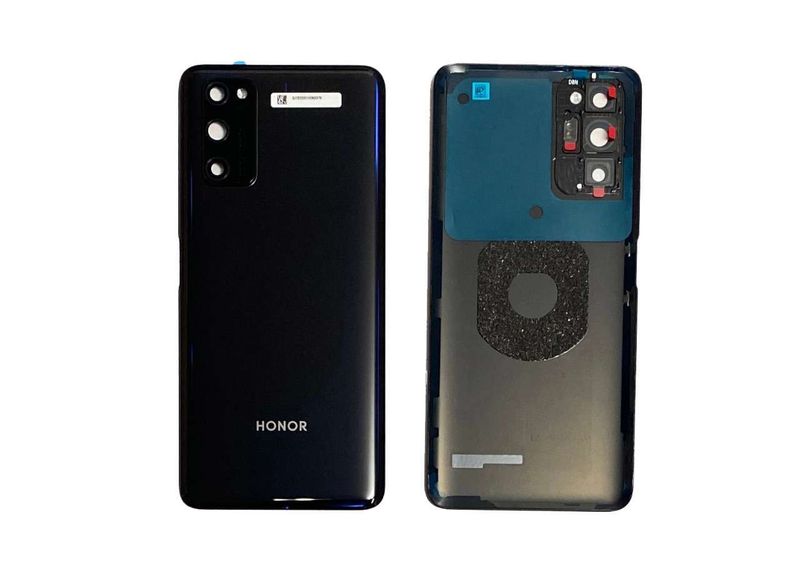Carcasa Trasera Tapa Batería Original con Lente de Cámara y Sensor Huella Huawei Honor View20 Negro