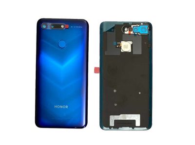 Carcasa Trasera Tapa Batería Original con Lente de Cámara y Sensor Huella Huawei Honor View20 Azul