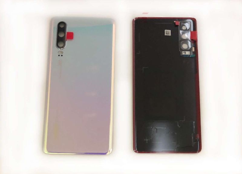 Tapa Batería Original Huawei P30 con Lente Cámara y Flash Blanco Azul (Breathing Crystal)