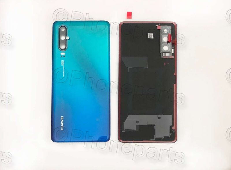 Tapa Batería Original Huawei P30 con Lente Cámara y Flash Azul Aurora (NMF)