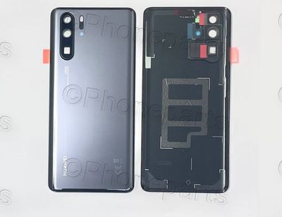 Carcasa Trasera Tapa Batería con Lente de Cámara y Flash Huawei P30 PRO VOG-L09 VOG-L29 Negro