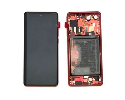 Pantalla Completa + Batería Huawei P30 PRO Amber Sun (Rojo) con Marco