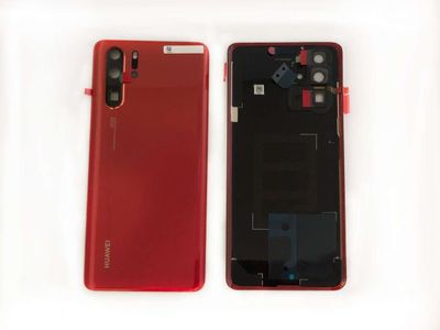 Carcasa Trasera Tapa Batería con Lente de Cámara y Flash Huawei P30 PRO VOG-L09 VOG-L29 Rojo Amber
