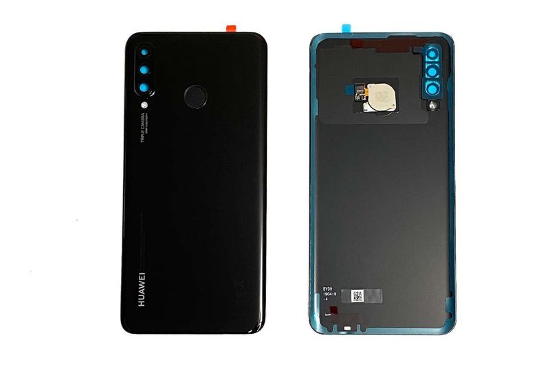 Tapa Batería Original Huawei P30 Lite con Lente de Cámara Flash y Flex Sensor Huella Negro IMPORTANTE: 24MPX
