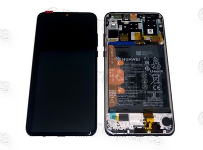 Pantalla Completa + Batería Huawei P30 Lite Negro Midnight con Marco para Cámara Trasera de 48MP
