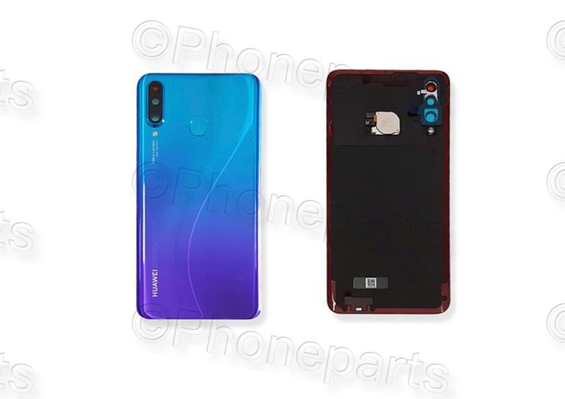 Tapa Batería Original Huawei P30 Lite Azul con Lente de Cámara y Flex Huella IMPORTANTE: 48Mpx