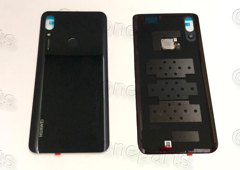Carcasa Trasera Tapa Bateria con Flex Huella Huawei PSmart Z Negro STK-L21