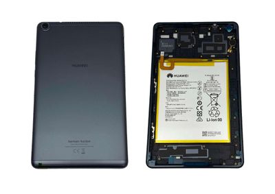 Carcasa Trasera Tapa Batería + Batería Huawei MediaPad M5 Lite JDN2-L09 8" Gris Oscuro (Harman / Kardon)
