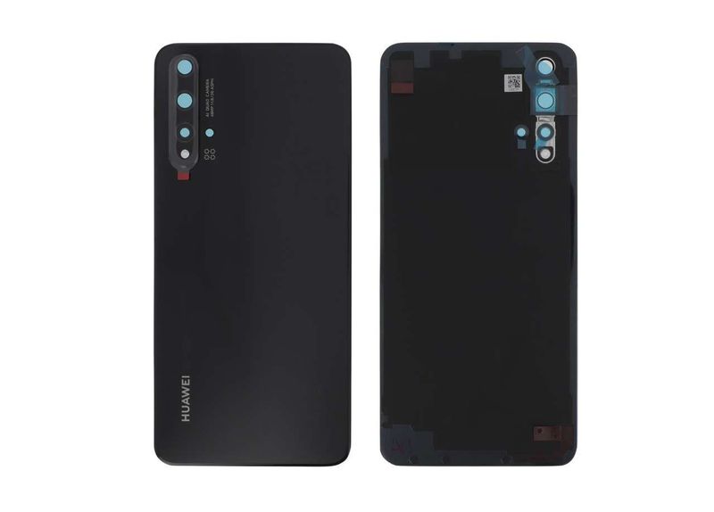 Tapa Batería Original Huawei Nova 5T Negro con Lente de Cámara