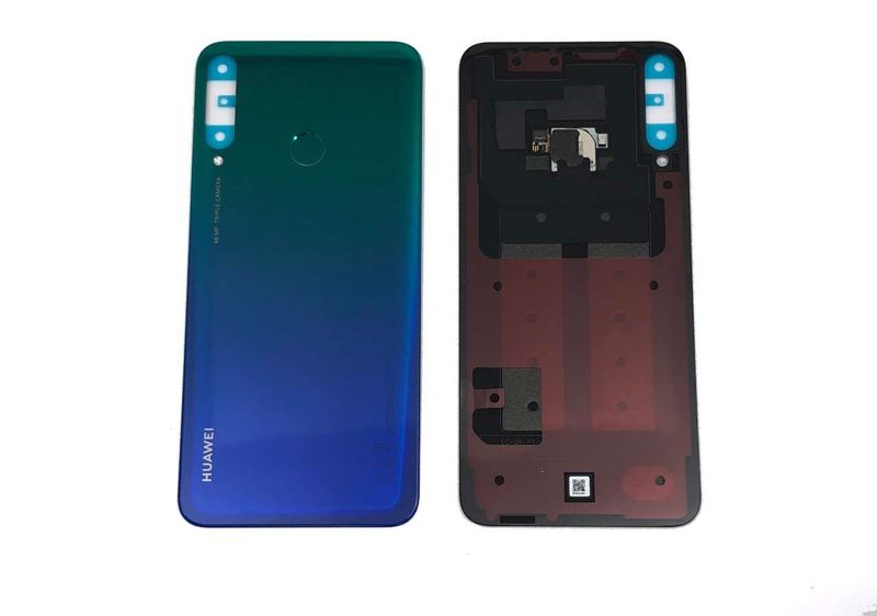 Tapa Batería con Flex Huella Huawei P40 Lite E ART-L28 ART-L29 Azul Aurora