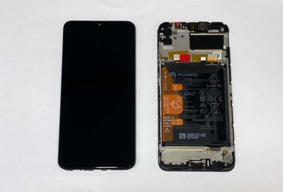 Pantalla Completa + Batería Huawei Y6p Negro con Marco