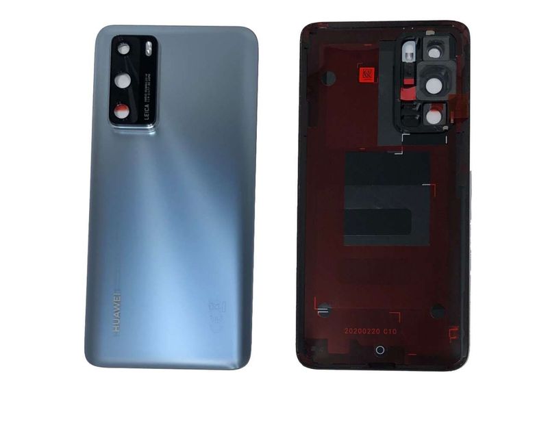 Tapa Batería con Lente de Cámara Huawei P40 Plata Azul (ANA-NX9)